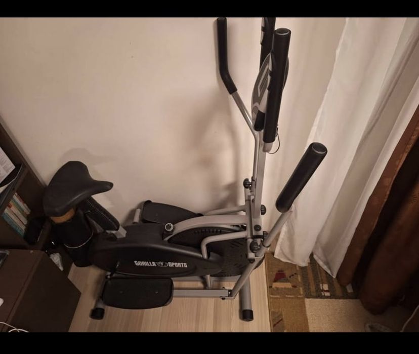 Bicicletă eliptică Gorilla Sports – stare foarte bună, folosită ocazio