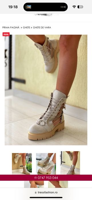 Ghete de vară de damă, mărimea 40