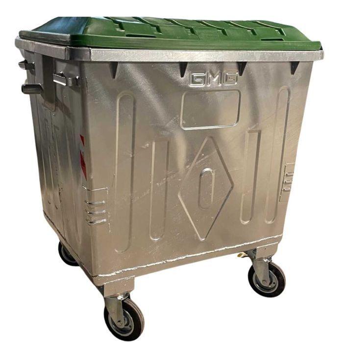 Метален контейнер за смет тип ”Ракла” 1100 л - поцинкован