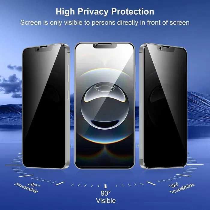 Privacy 5D Стъклен Протектор за Apple iPhone 17 Pro Max 16 15 Pro 14 1