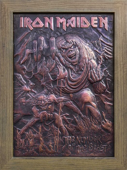 Vand tablou in relief (ipsos), Iron Maiden, The Number of the Beast