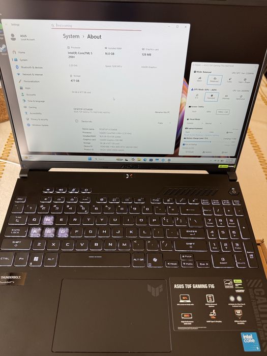 Laptop Gaming Asus TUF F16 RTX4050