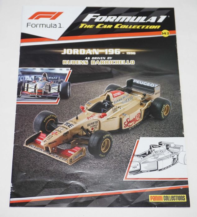 Formula 1 The Car Collection Jordan 196 - 1996 Rubens Barrichello 1:43