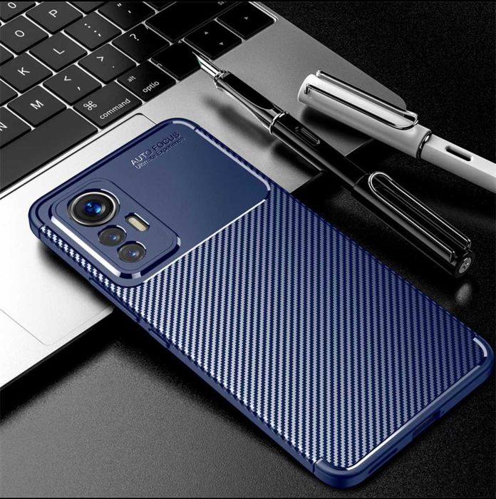 Husa Premium antisoc model Carbon pentru Xiaomi 12s , Xiaomi 12 Lite