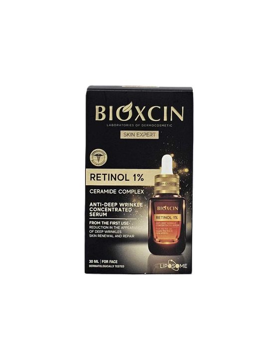 Интензивен серум за лице Bioxcin Retinol 1% с церамиден комплекс 30мл