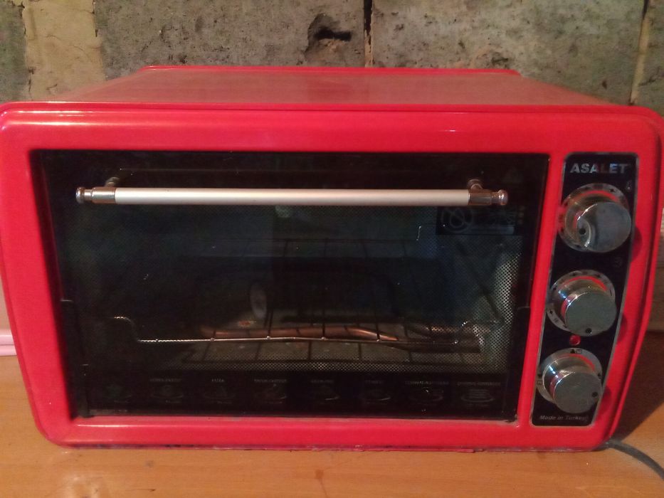 Печка красная асель духовка