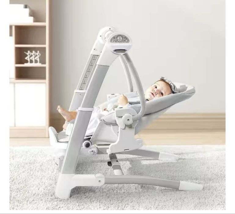 шезлонг 2 в 1  стульчик с музыкой