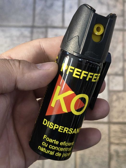 Spray autoapărare Pfeffer KO 50 ml – spray piper dispersant cu clips