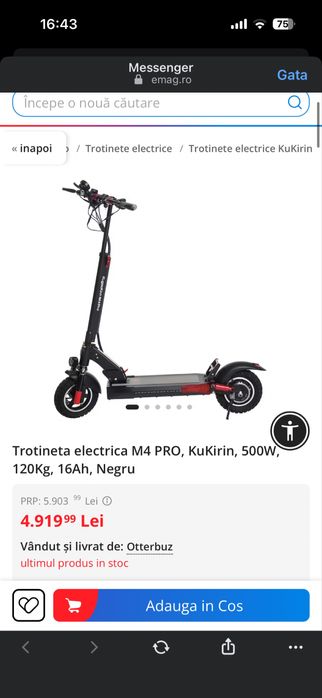 Trotineta electrica Kukirin M4 PRO