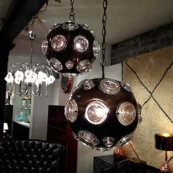 Vintage "Van room living" bronze полюлей-лампа