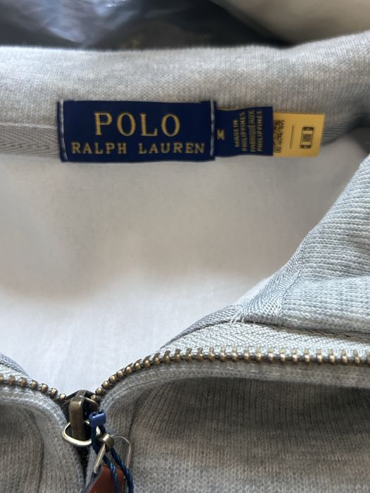 Pulover Polo Ralph Lauren Quarter Zip Gri