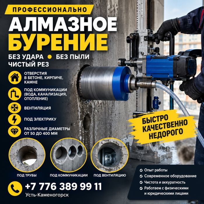 Алмазное бурение Недорого