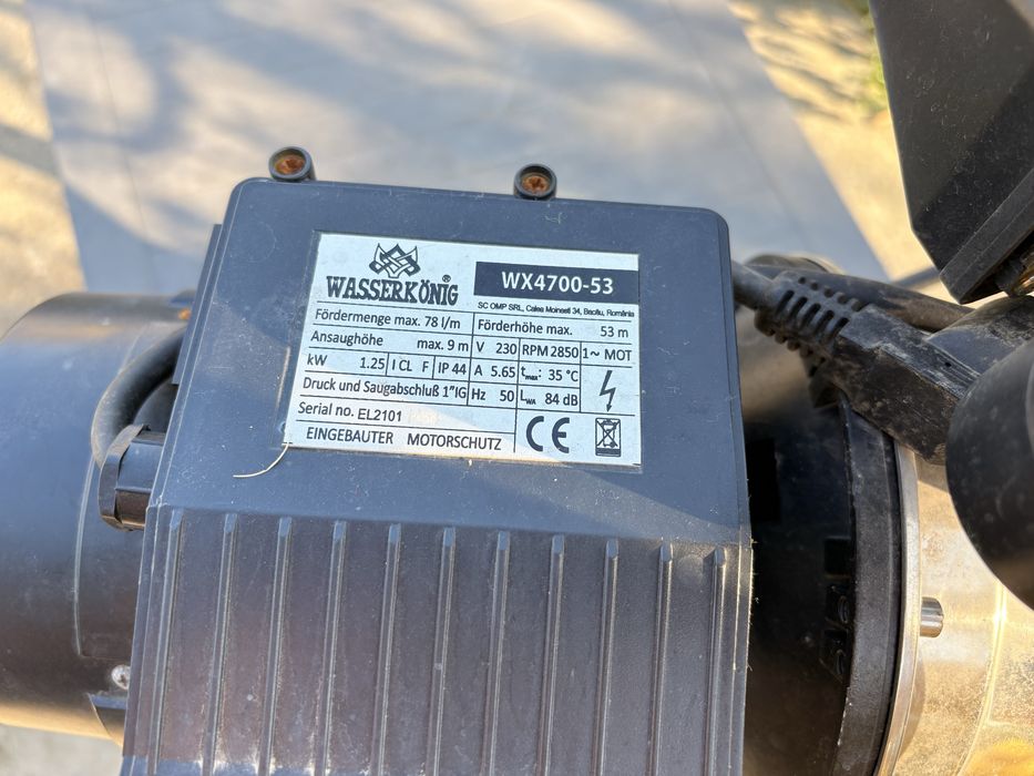 Hidrofor cu butelie de 50 l