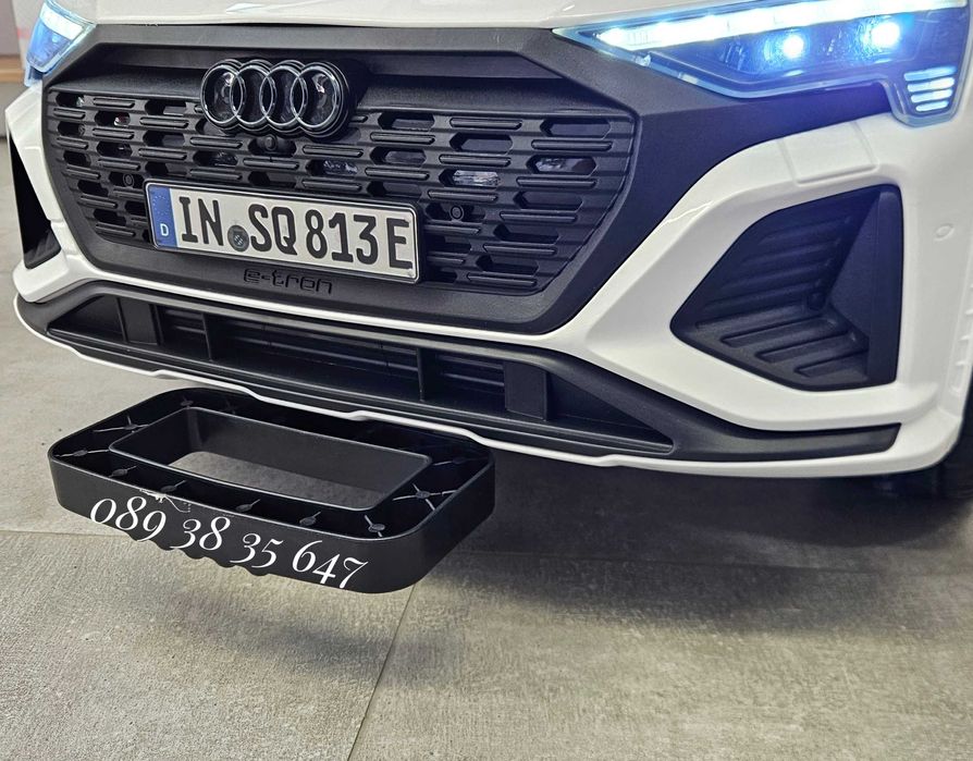 ПРОМОЦИЯ!НОВО!Акумулаторен джип Audi SQ8 WHITE с 12V батерия,МЕКИ ГУМИ