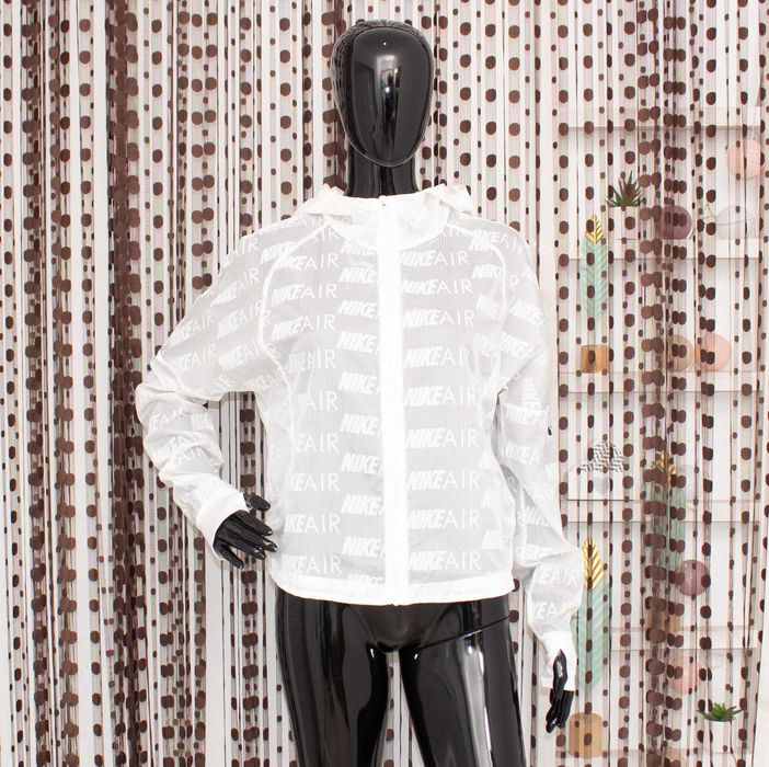 Nike Air оригинално дамско яке бяло с качулка ветровка S