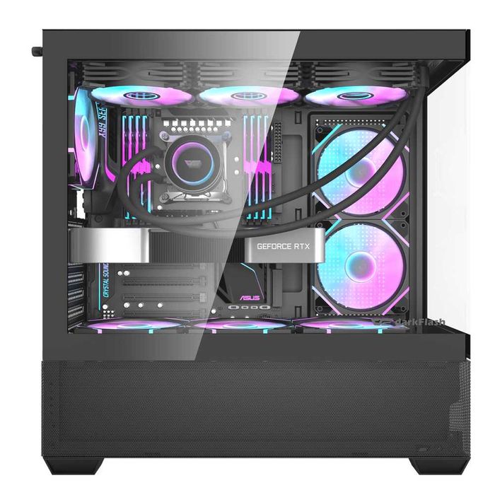 ' Корпус для ПК darkFlash DS900 AIR BLACK (ATX, Без вентиляторов)
