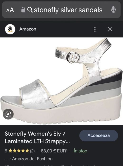 Sandale piele naturala Stonefly comode, masura 40