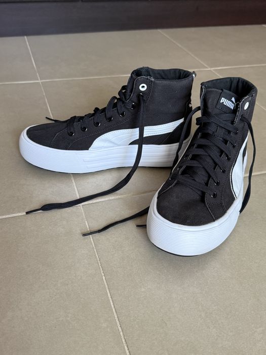 Puma  Кецове Kaia 2.0 с равна платформа, Черен, Бял, 3.5