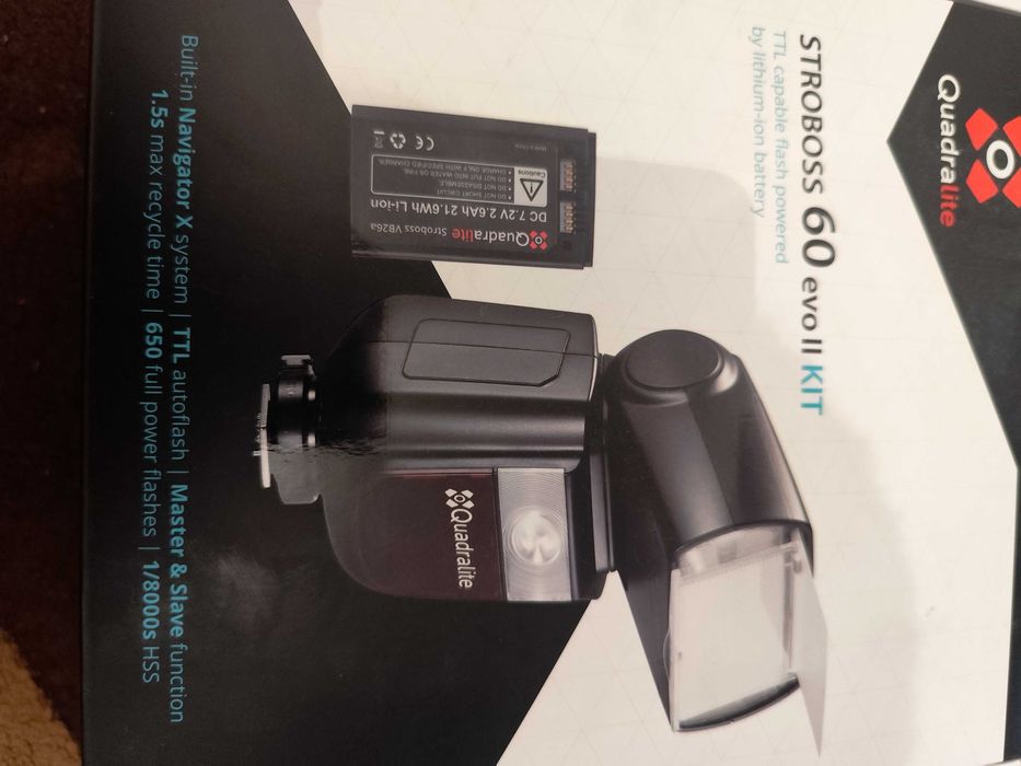 Blit Quadralite  stroboss 60 evo 2  kit cunoscut ca  Godox Ving V860II