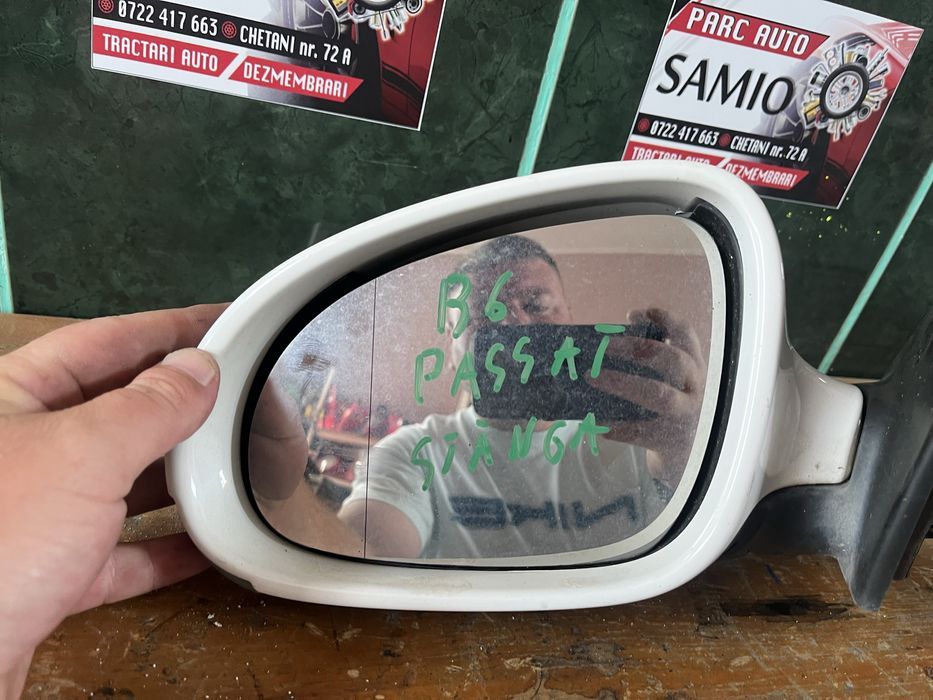 oglinda stanga passat b6 alb