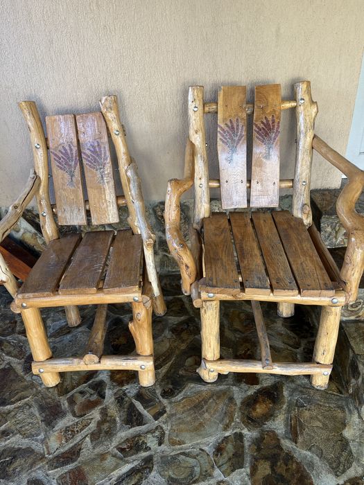 Mobilier terasa lemn masiv