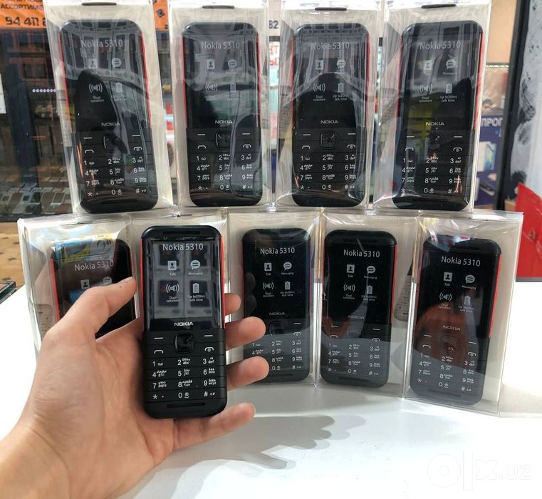 Nokia 5310,6300, 6310, 150, Knopkali liguwkali telefonla sotuvda.YENGI
