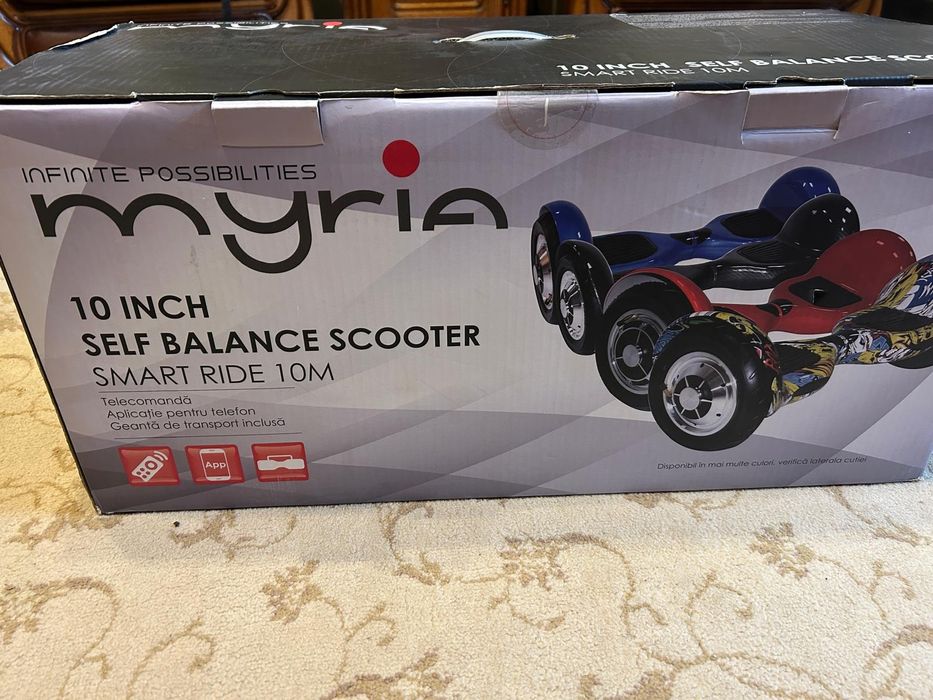 Hoverboard Myria Carbon 10m Smart Ride 15km/h