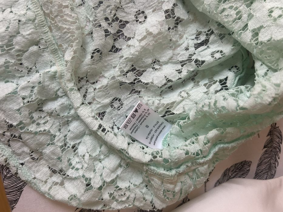 Топ Zara бял финно плетиво