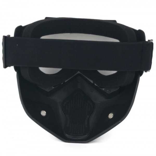 Очила за мотор Autoat, Маска за АТВ и скутер, Черен