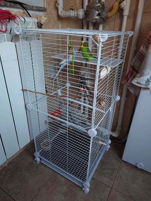 Cușcă  colivie voliera  mare papagali 80x36x36