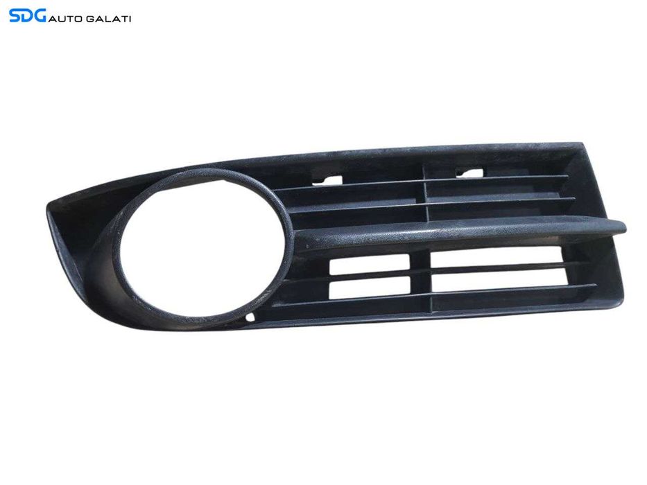 Grila Ornament Proiector Ceata Dreapta de pe Bara Spoiler Fata Volkswagen Touran 1T1 1T2 2003 - 2010 Cod 1T0853666A [N1970]