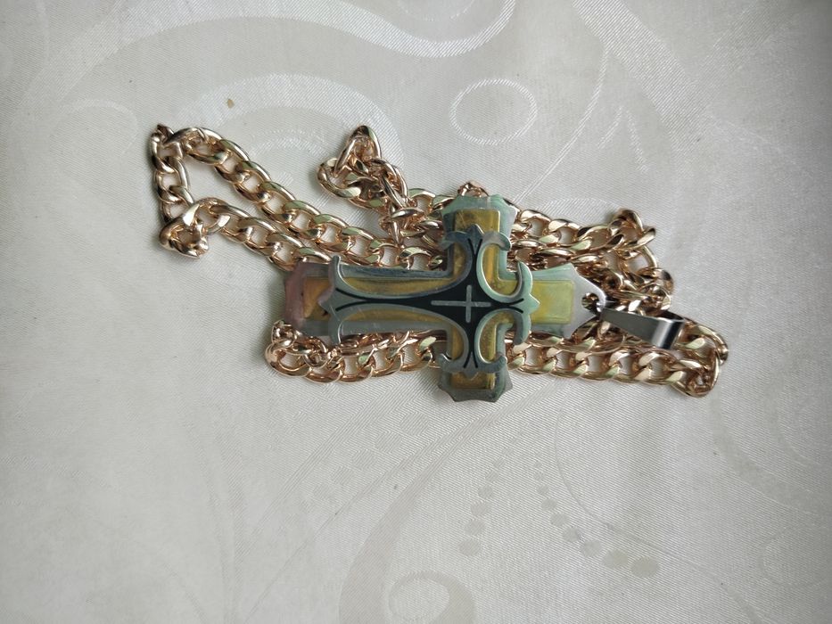 Новая цепочка с крестом