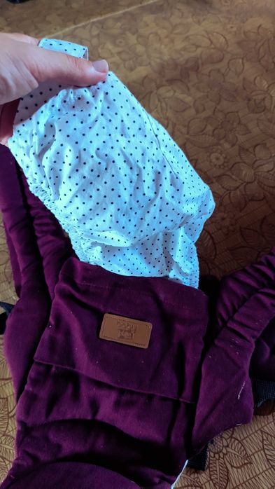 Кенгуру за бебе Baby Plus Star с хипсит седалка (Бордо)