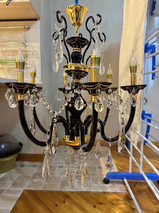 Люстра классика, хрусталь.