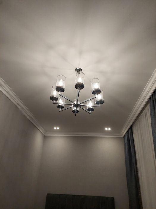 8 рошковый  люстра