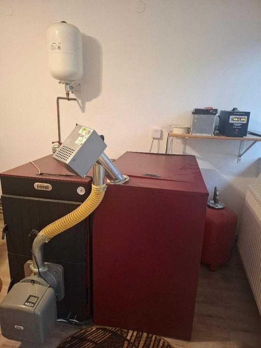 centrala termica feroli, sunpelet 5 ,cazan fonta pe peleti 36 kw,