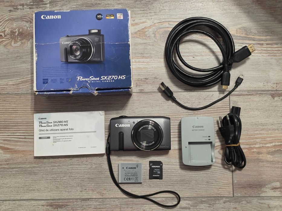 Aparat foto digital compact Canon Powershot SX270 12MP 20x Zoom