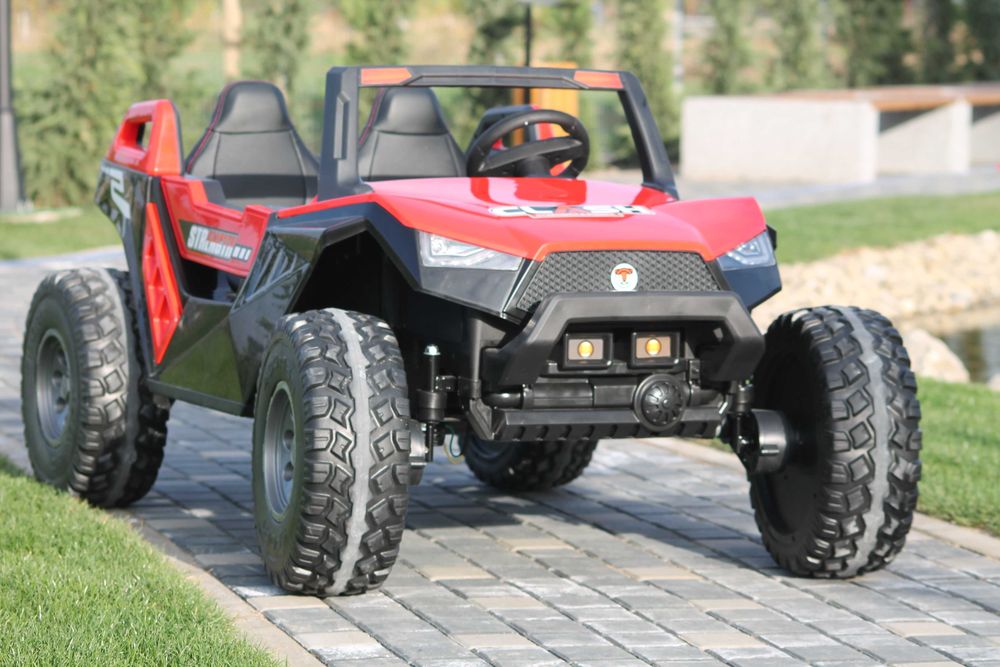 UTV electric cu 4 locuri, Kinderauto XXL Buggy 400W 24V 14Ah RED