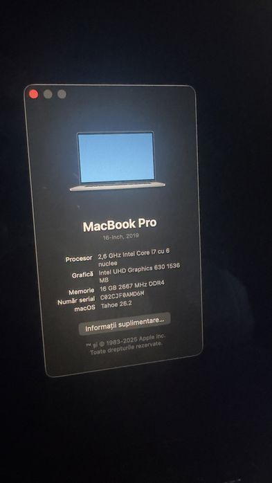 Mac Book pro 2019, 16 inch