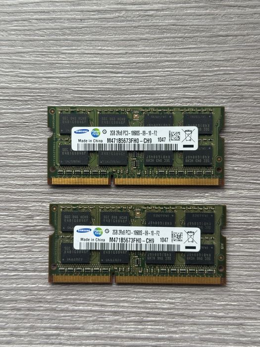Samsung ddr3 2x2 gb 1333 sodimm