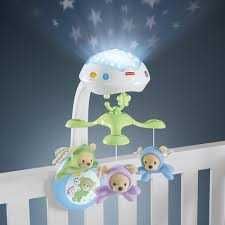 Carusel muzical patut bebe Fisher Price cu lumini, sunete