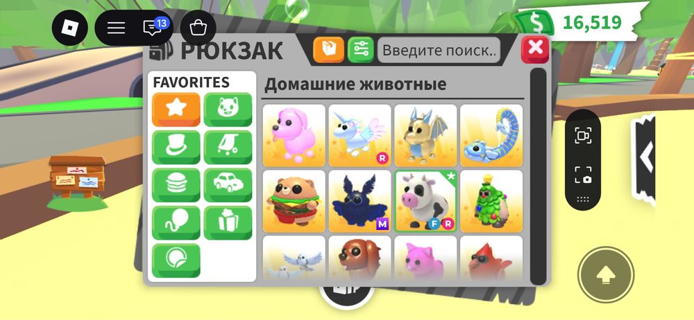 Инвентарь адопт ми