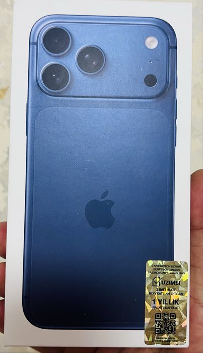 Apple iphone 17 max 256 Blue Новый 2 Sim