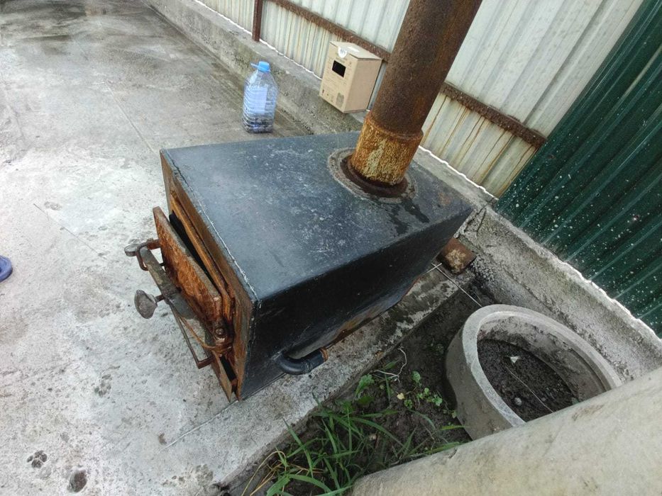 Печь отопительная с водяным контуром
