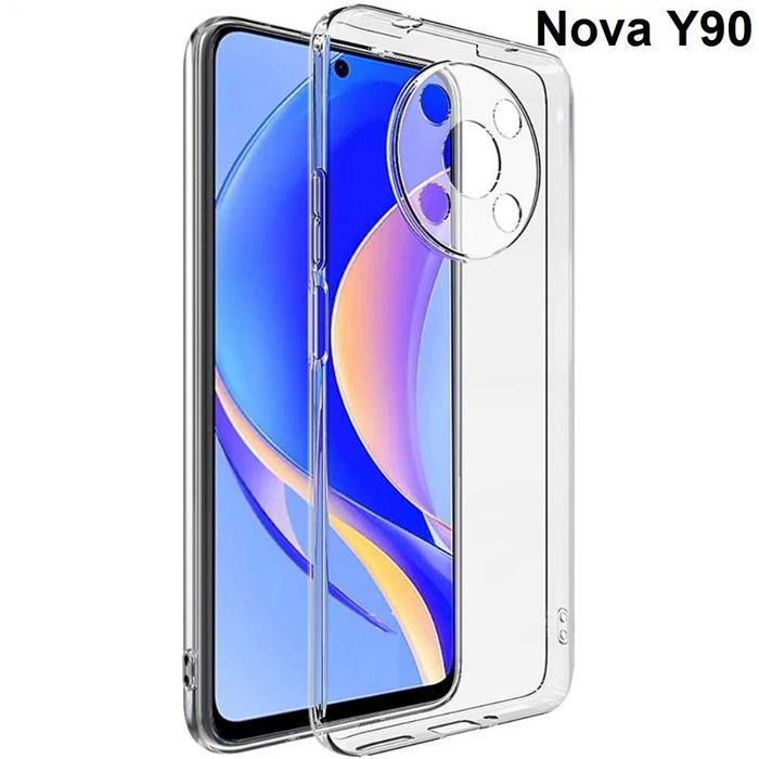 Huawei Nova Y61 Y70 Y90 Y91 Nova 10 SE Силиконов Прозрачен Черен Кейс