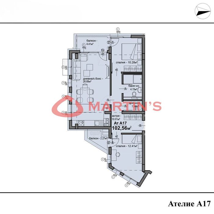 Продава се Тристаен апартамент в София, Люлин 5 - 97 кв.м за 1424 €/кв.м - Снимка #8