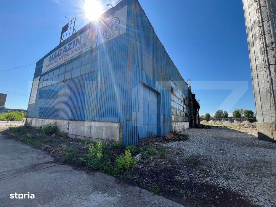 Hala industriala de inchiriat, 1.000 mp + teren 5.000 mp