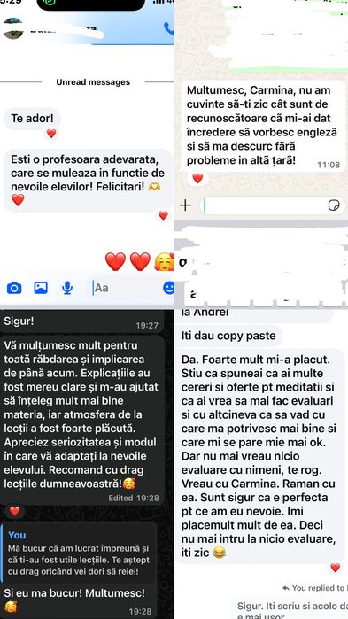 Meditații engleză americană cu o vorbitoare nativă