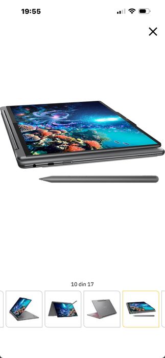 Lenovo YOGA 9, 2-in-1, 114ILL10 cu procesor Intel Core Ultra 7, 258V