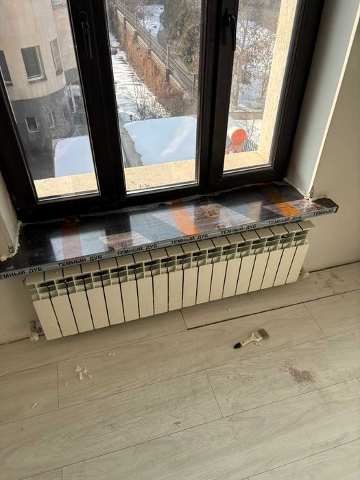 Подоконники с установкой.